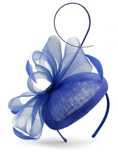 Gabriela Fascinator in Cobalt Blue