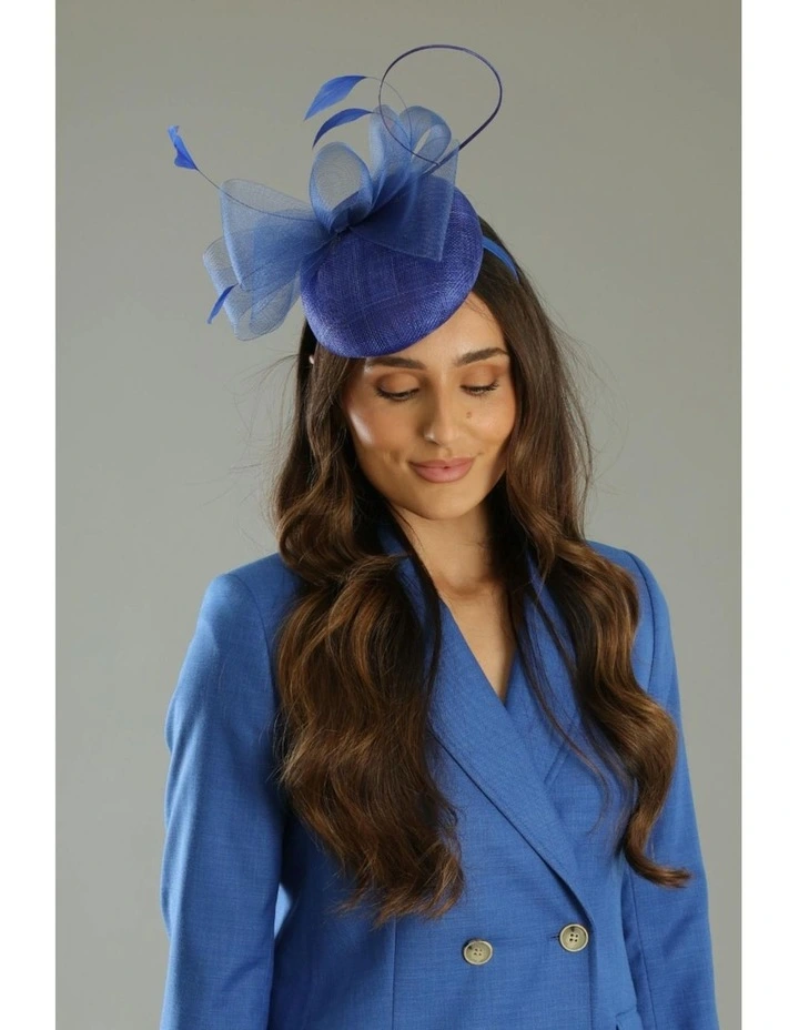 Gabriela Fascinator in Cobalt Blue image 2