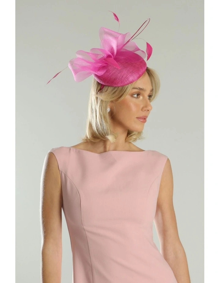 Gabriela Fascinator in Hot Pink image 1