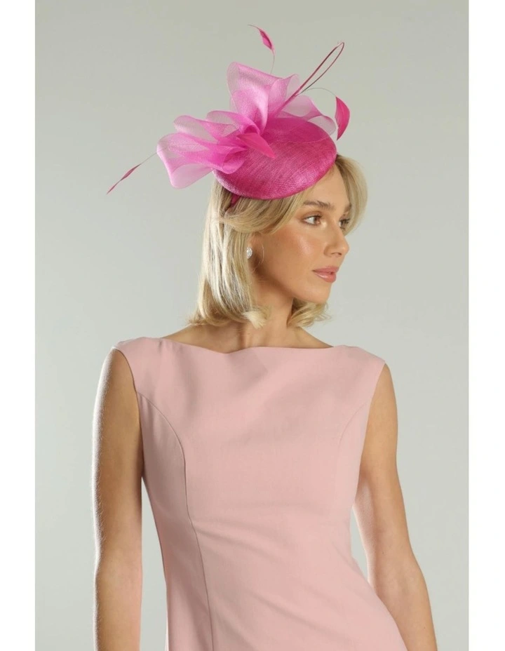 Gabriela Fascinator in Hot Pink image 2