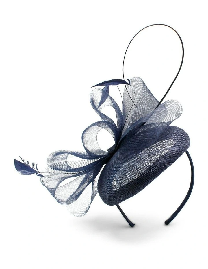 Gabriela Fascinator in Navy Blue image 2