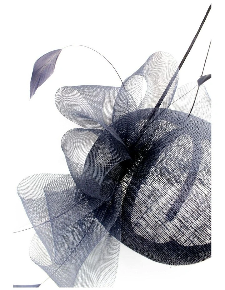 Gabriela Fascinator in Navy Blue image 3