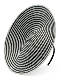 Erika Fascinator in Black/White