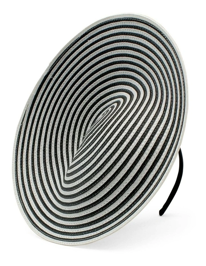 Erika Fascinator in Black/White image 2