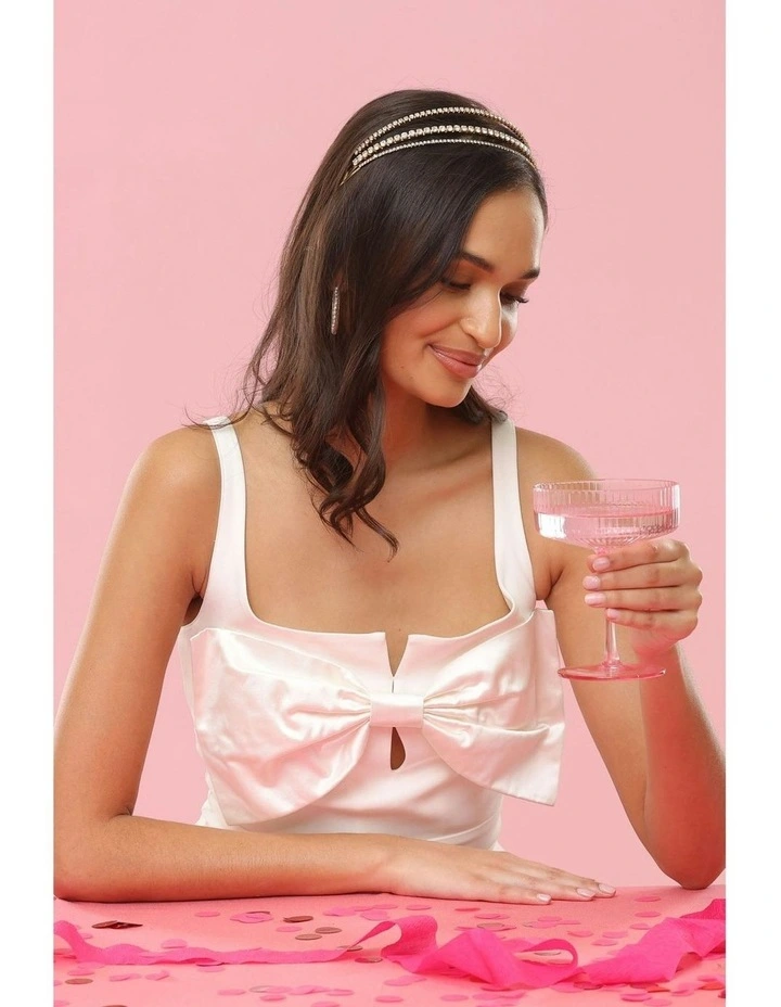 Halsey Headband in Crystal image 2