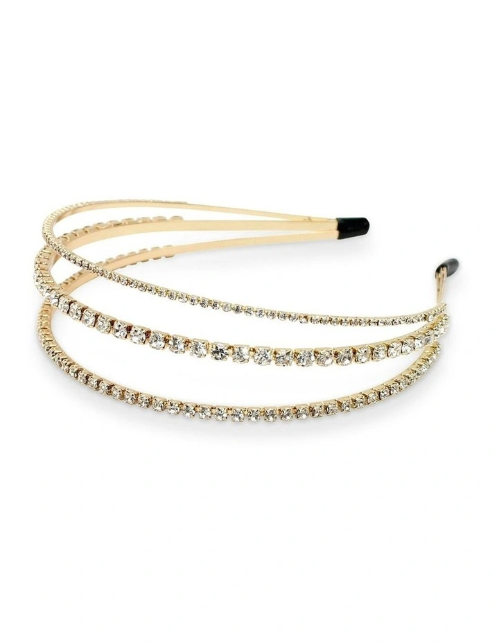 Halsey Headband in Crystal image 5