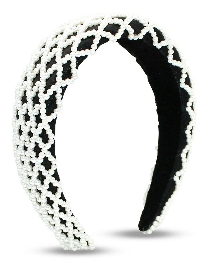 Valencia Headband in Black image 2