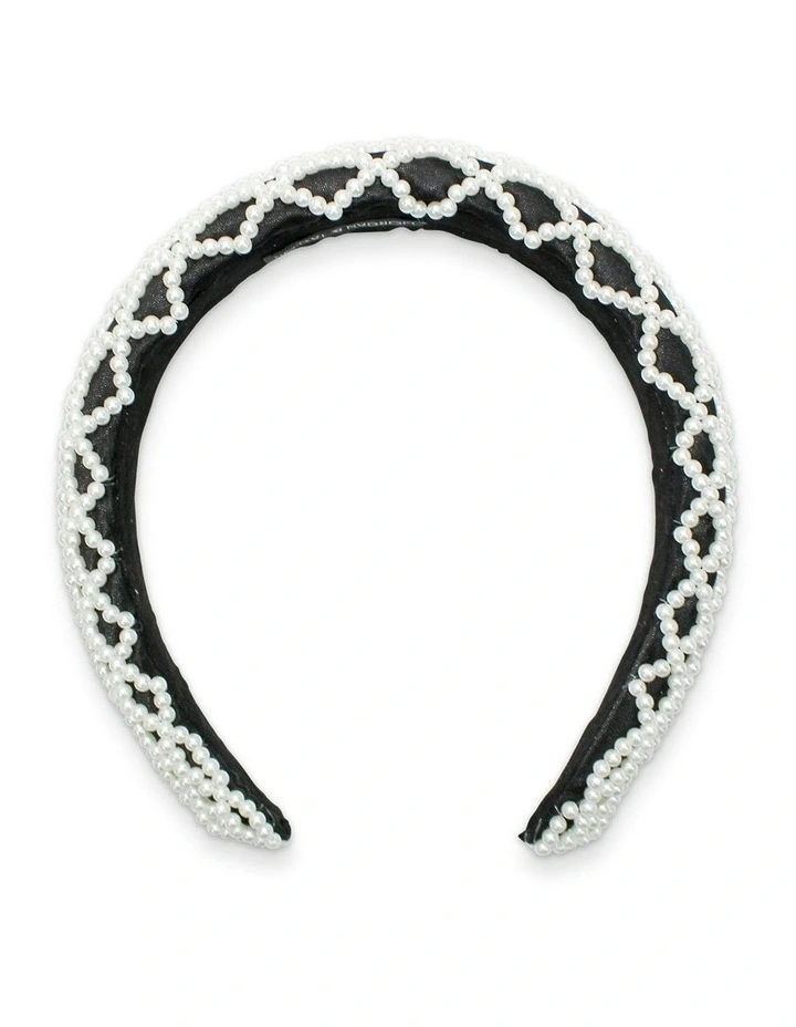 Valencia Headband in Black image 3