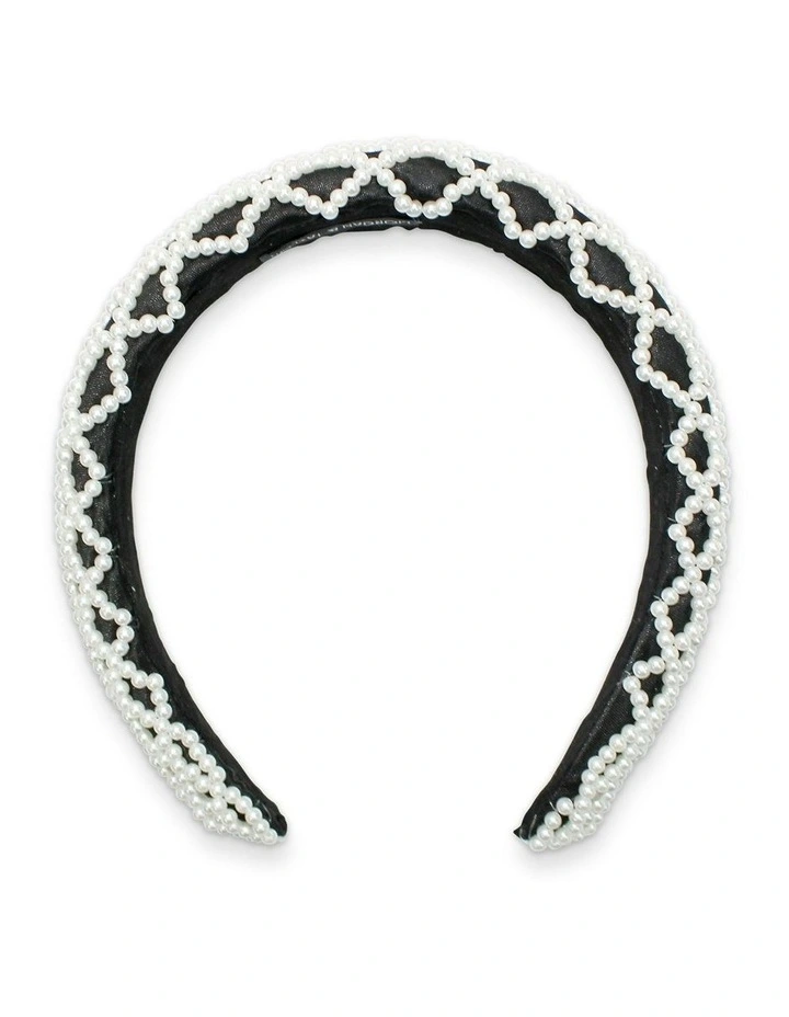 Valencia Headband in Black image 5