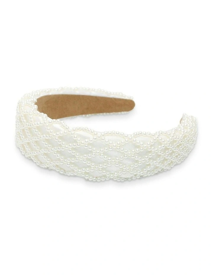 Valencia Headband in White image 3