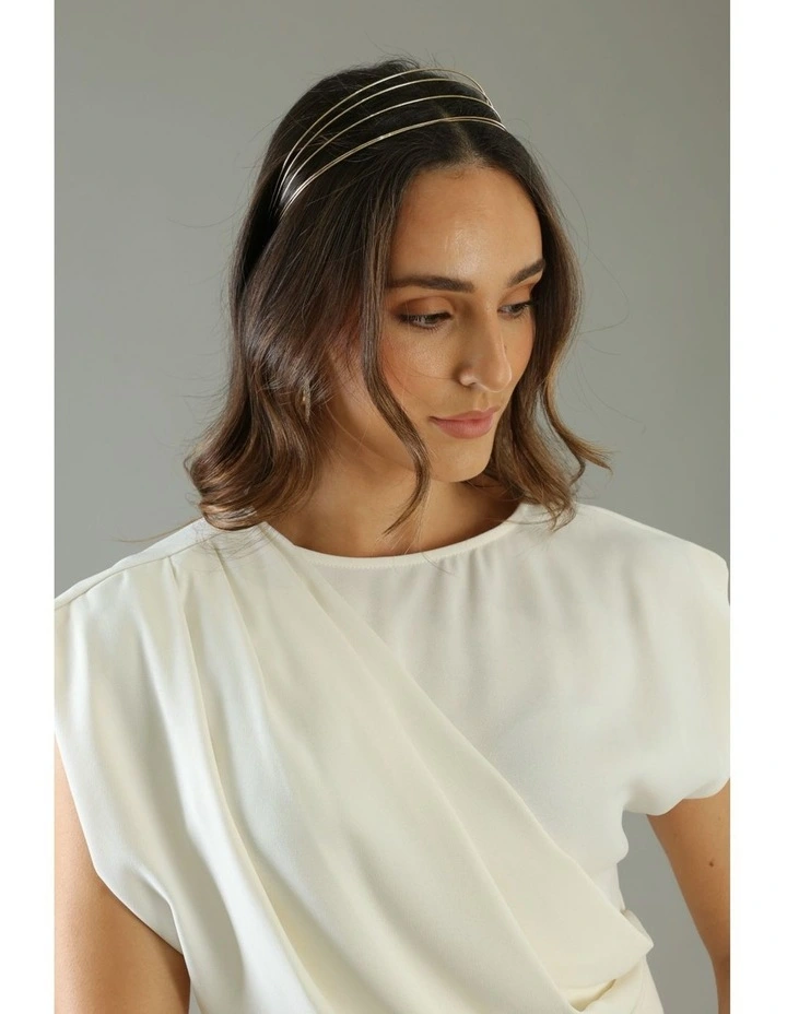 Lillian Headband in Gold image 5