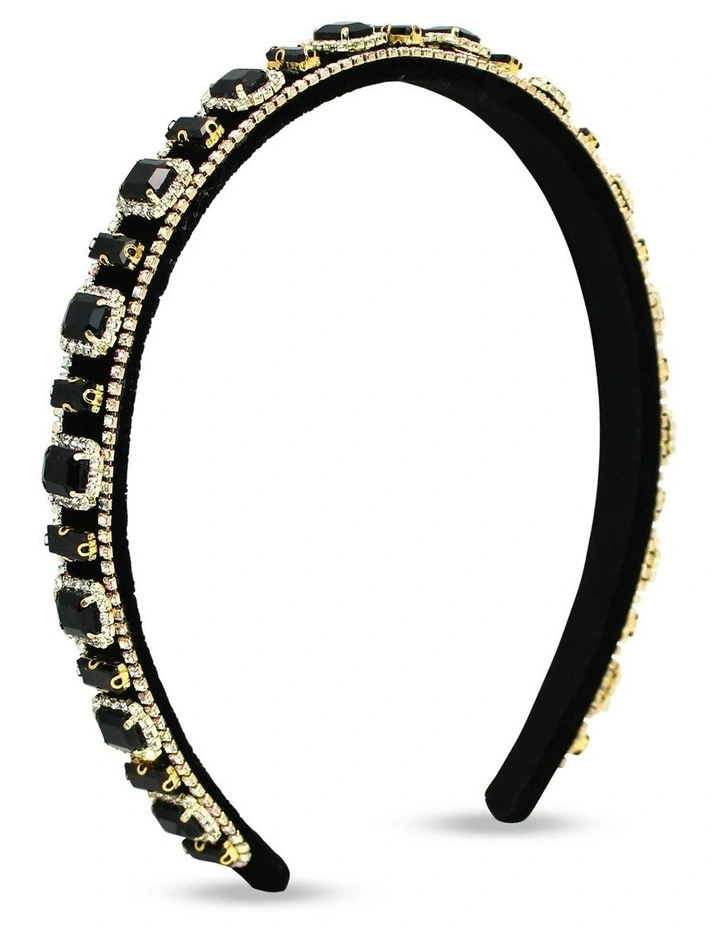Sabine Headband in Black image 2