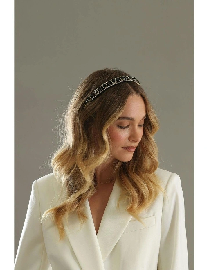 Sabine Headband in Black image 2