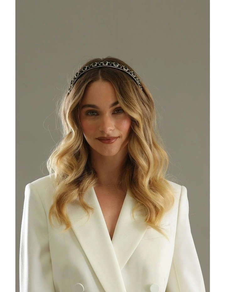 Sabine Headband in Black image 3