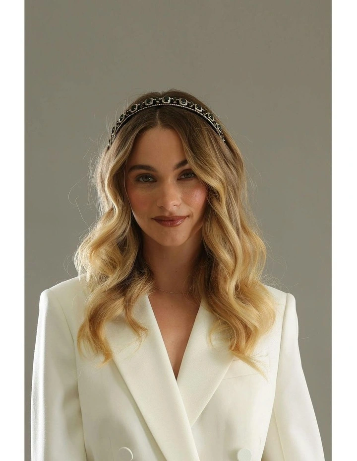 Sabine Headband in Black image 3