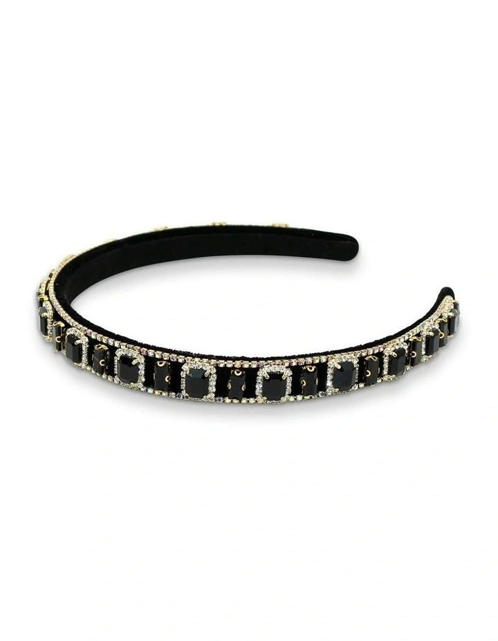 Sabine Headband in Black image 5