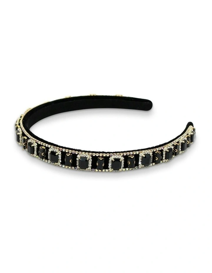Sabine Headband in Black image 5