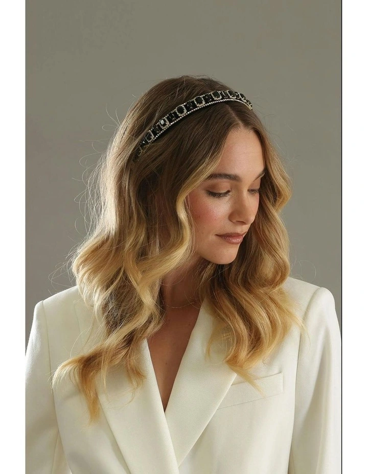 Sabine Headband in Black image 7