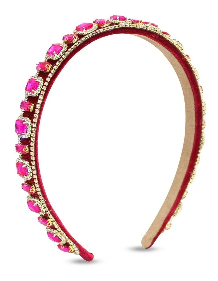 Sabine Headband in Hot Pink image 2