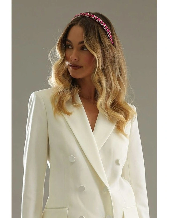 Sabine Headband in Hot Pink image 3
