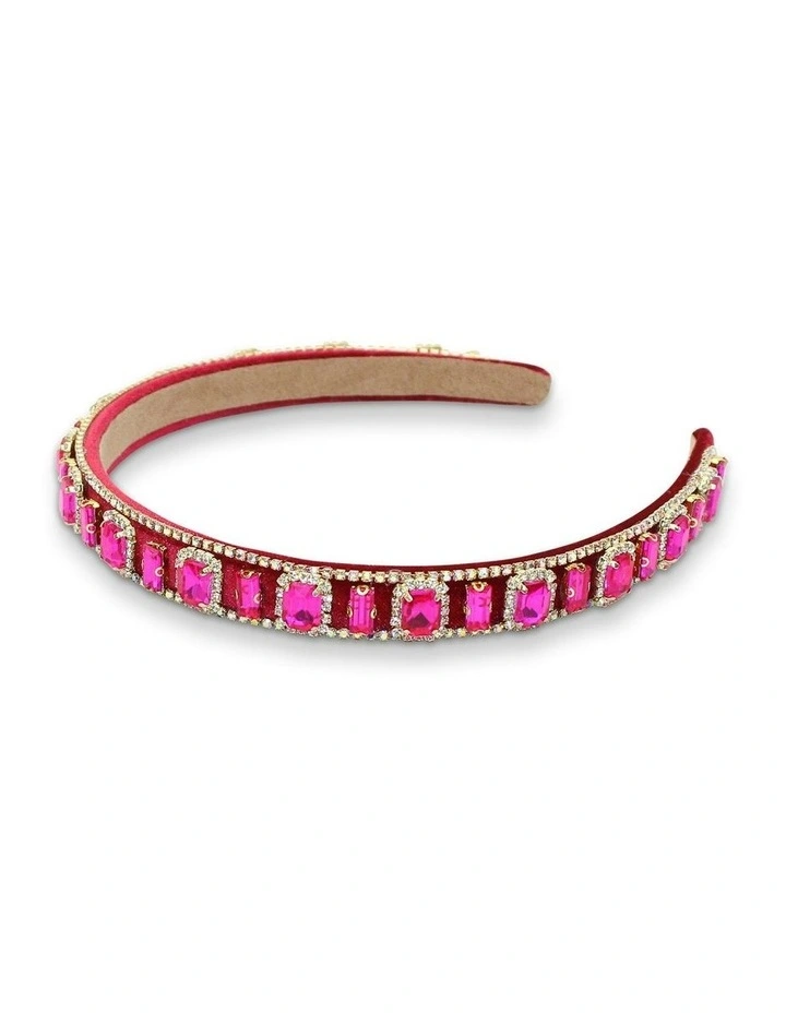 Sabine Headband in Hot Pink image 6