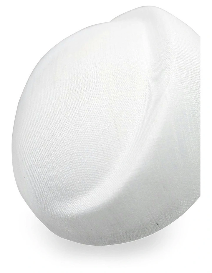 Evelyn Beret Fascinator in White image 6
