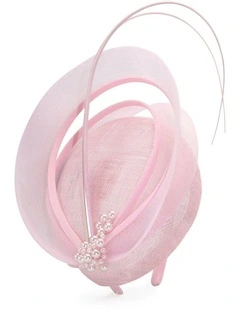 Molly Fascinator in Blush Pink