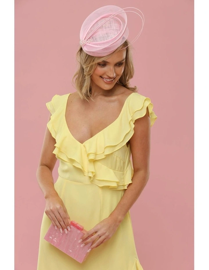 Molly Fascinator in Blush Pink image 3