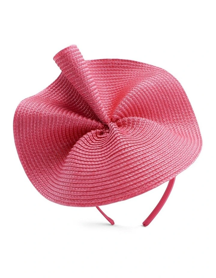 Zaria Fascinator in Hot Pink image 2