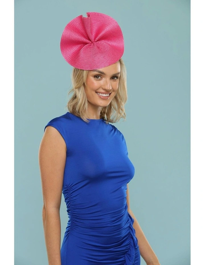 Zaria Fascinator in Hot Pink image 6