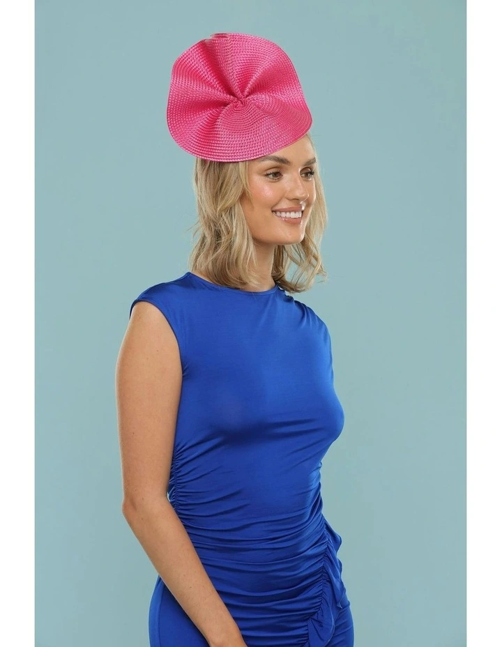 Zaria Fascinator in Hot Pink image 7