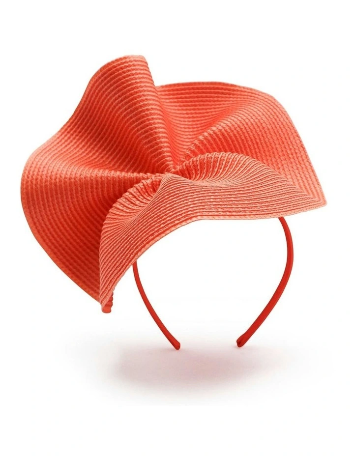 Zaria Fascinator in Orange image 2