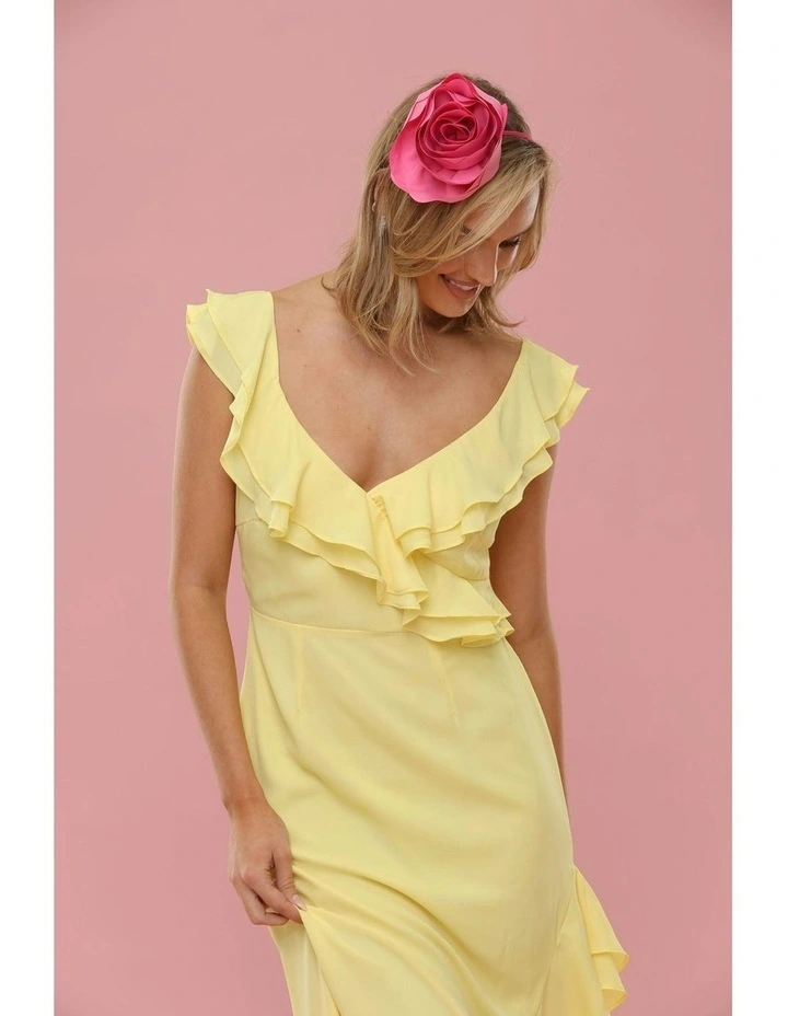 Lilah Veil Headband in Hot Pink image 3