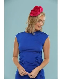 Amy Fascinator in Hot Pink