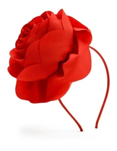 Amy Fascinator in Red