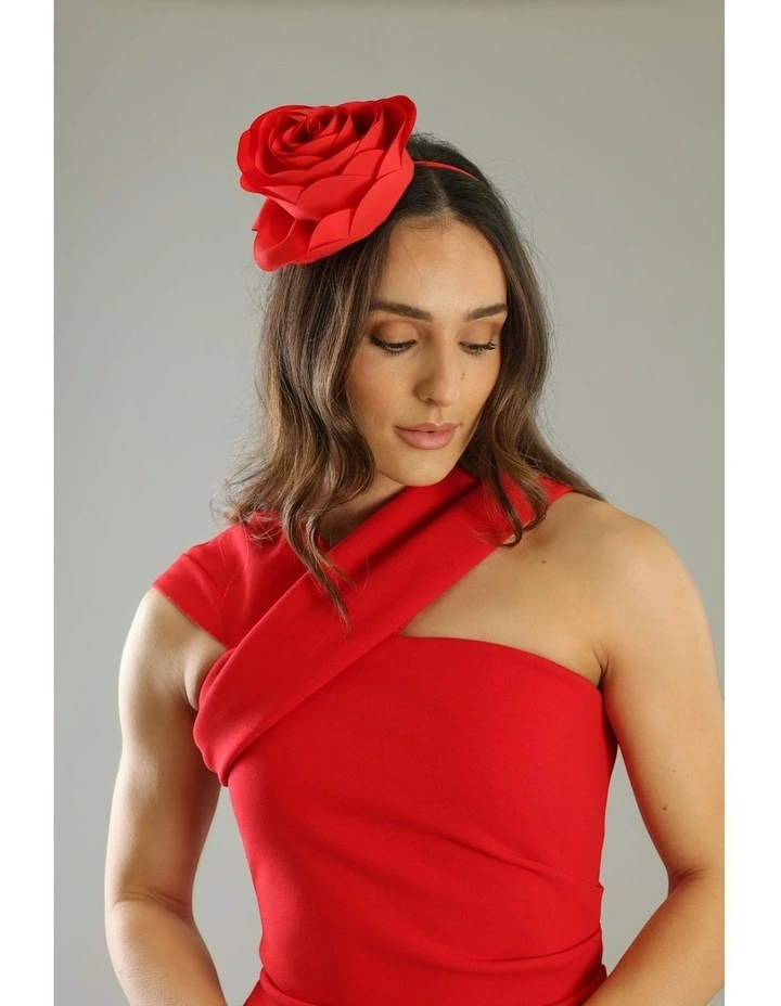 Amy Fascinator in Red image 2