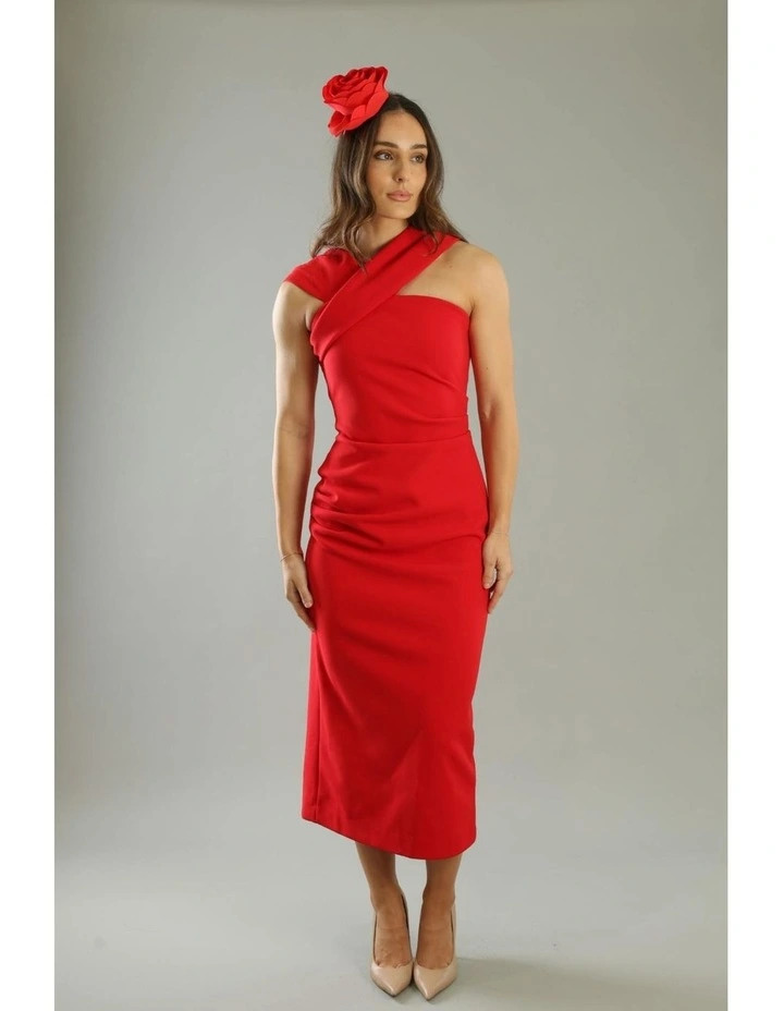 Amy Fascinator in Red image 3