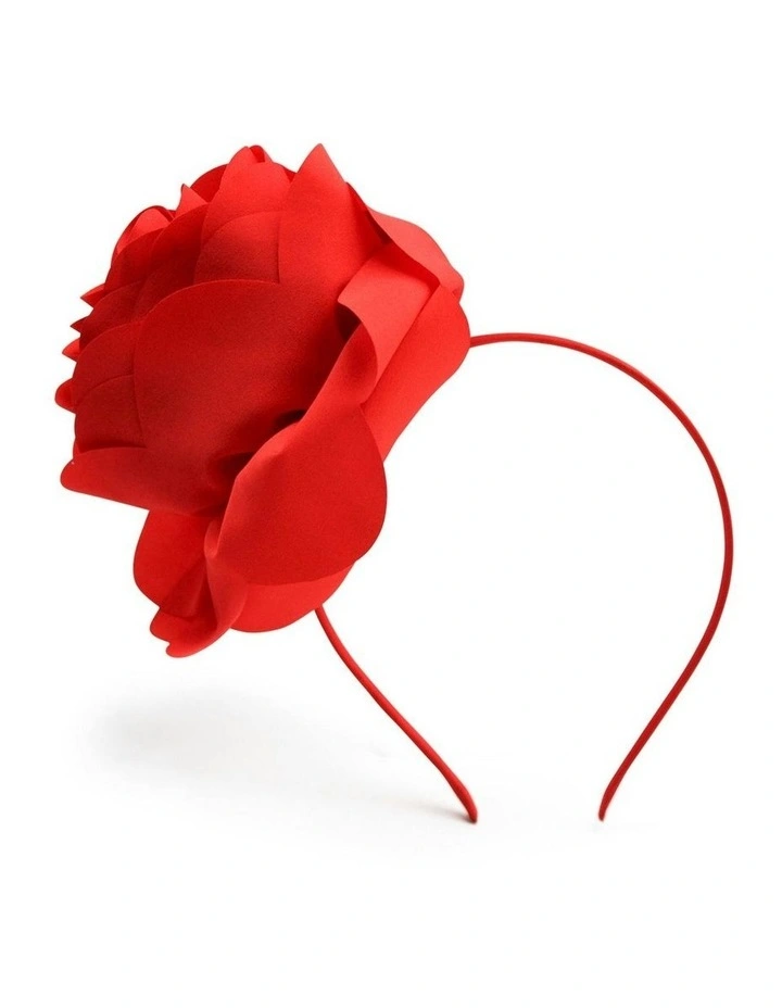 Amy Fascinator in Red image 4