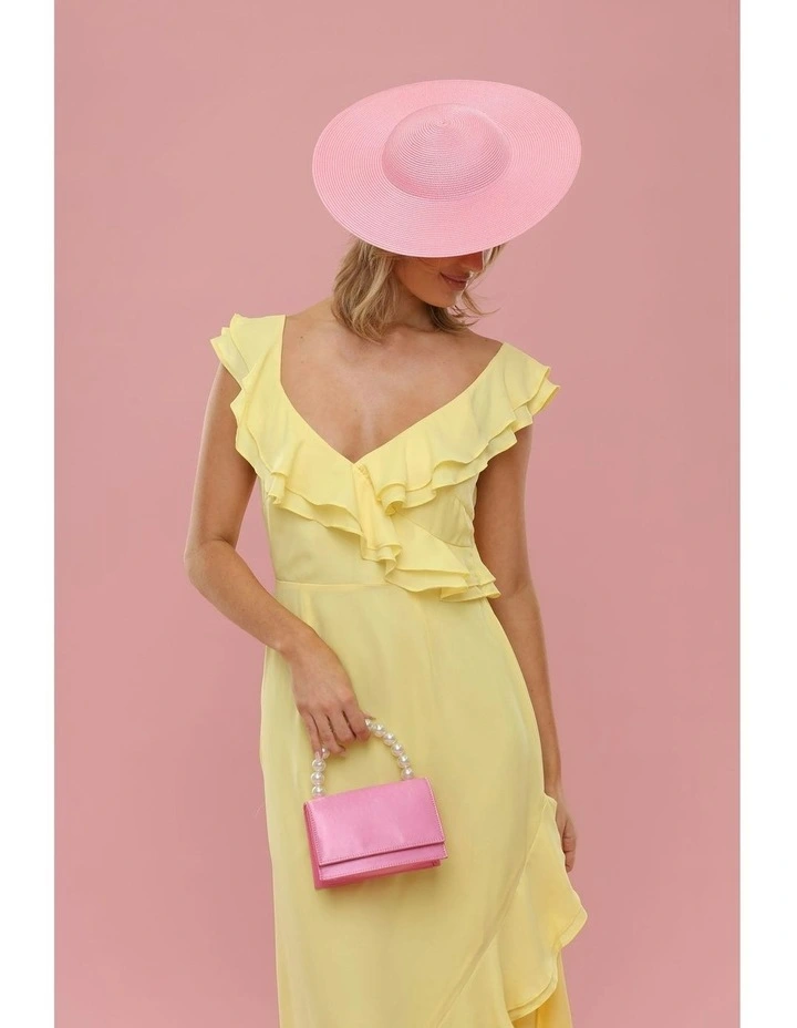 Mini Mona Racewear Plate Hat in Candy Pink image 2
