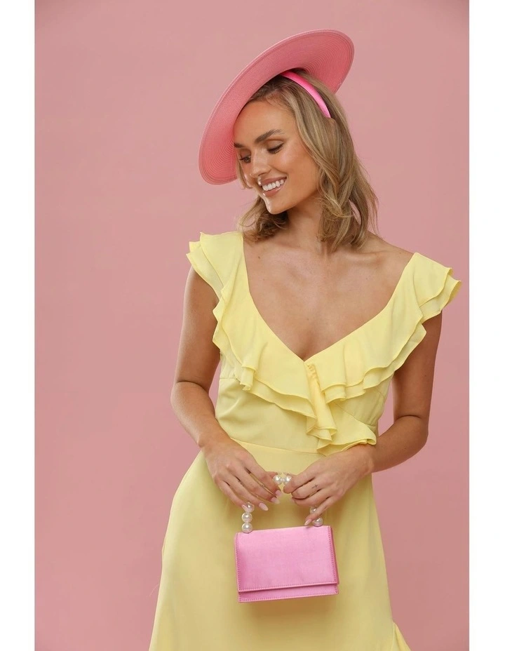 Mini Mona Racewear Plate Hat in Candy Pink image 5