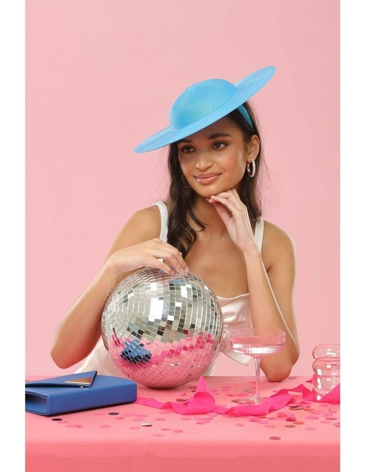 Mini Mona Racewear Plate Hat in Ocean Blue image 2