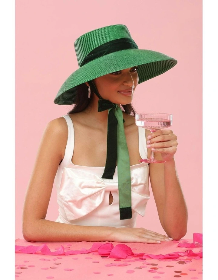 Sandra Droop Racewear Hat in Emerald Green image 7