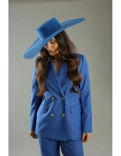 Savannah Racewear Boater in Royal Blue