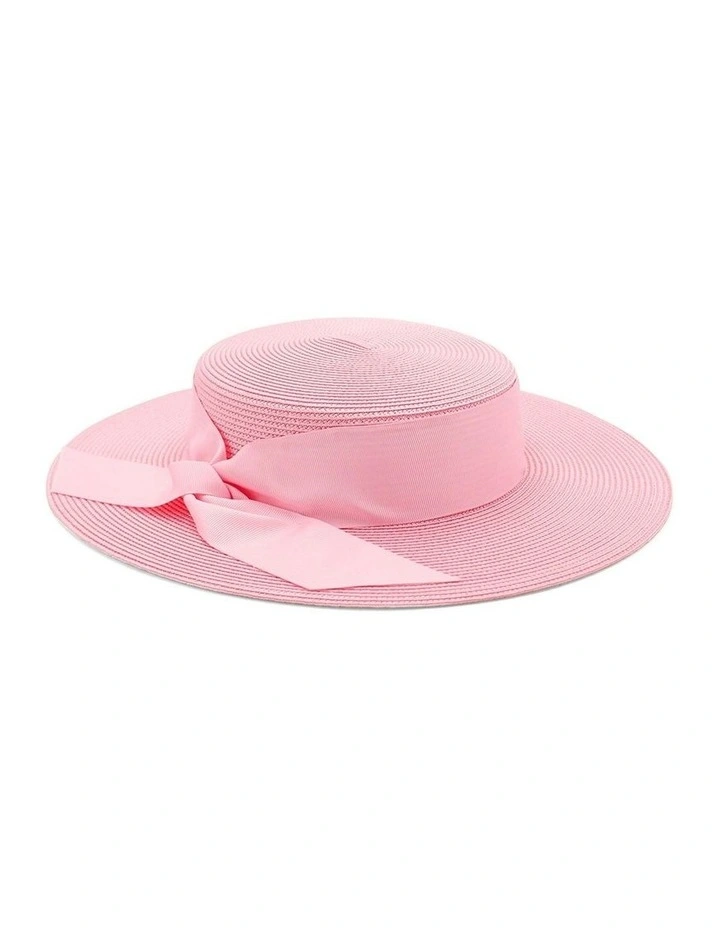 Clarke Racewear Boater in Candy Pink image 1