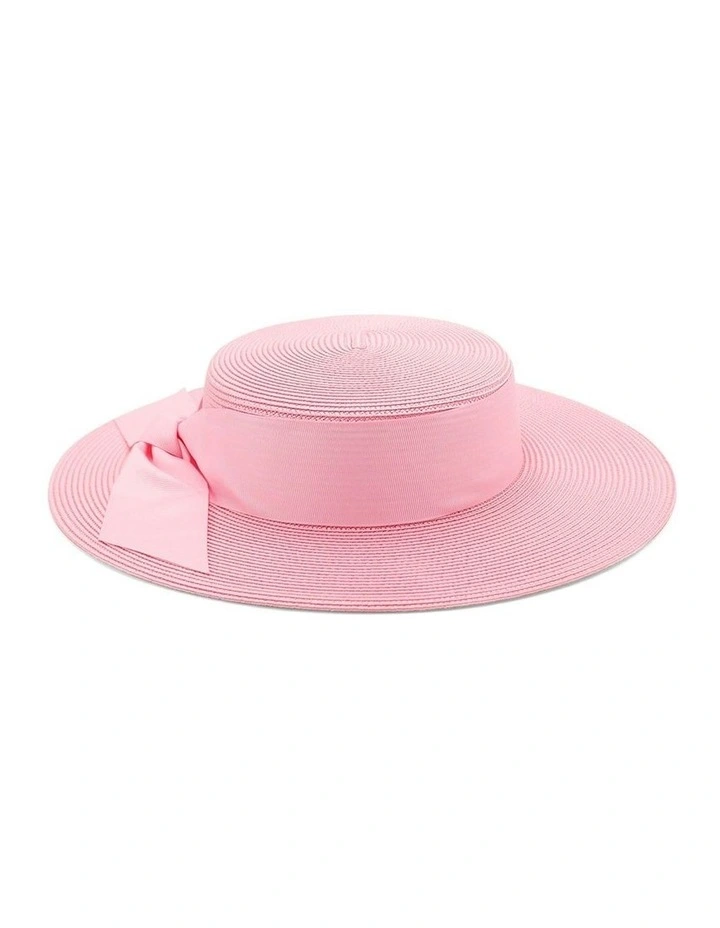 Clarke Racewear Boater in Candy Pink image 2