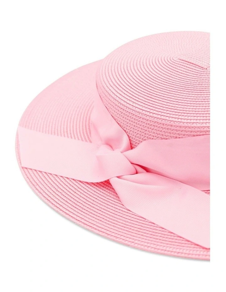 Clarke Racewear Boater in Candy Pink image 3