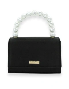 Melanie Top Handle Bag in Black