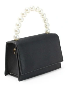 Melanie Top Handle Bag in Black