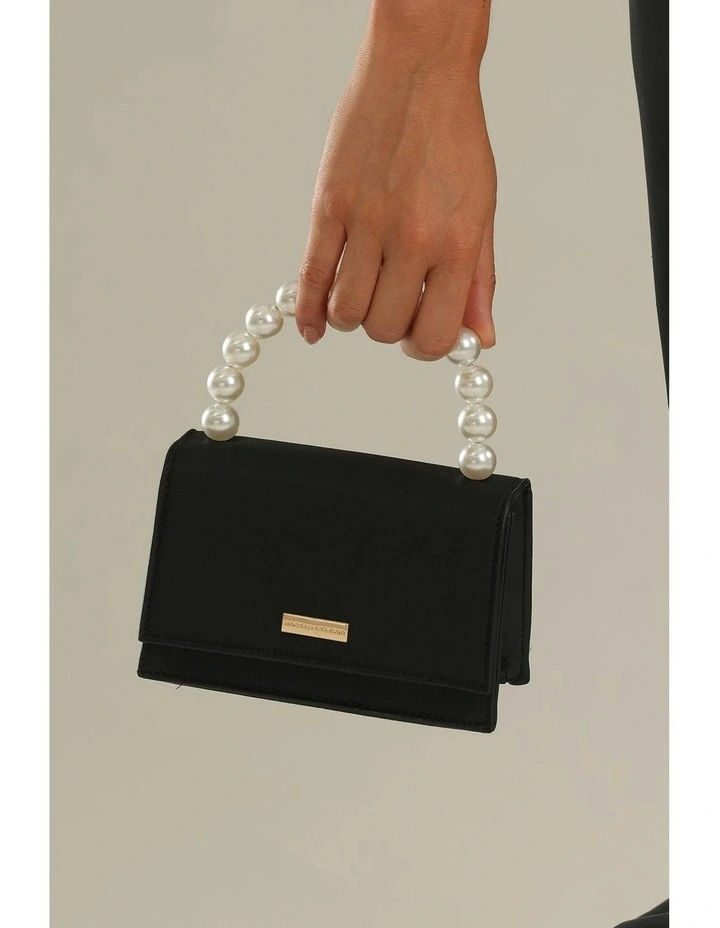 Melanie Top Handle Bag in Black image 2