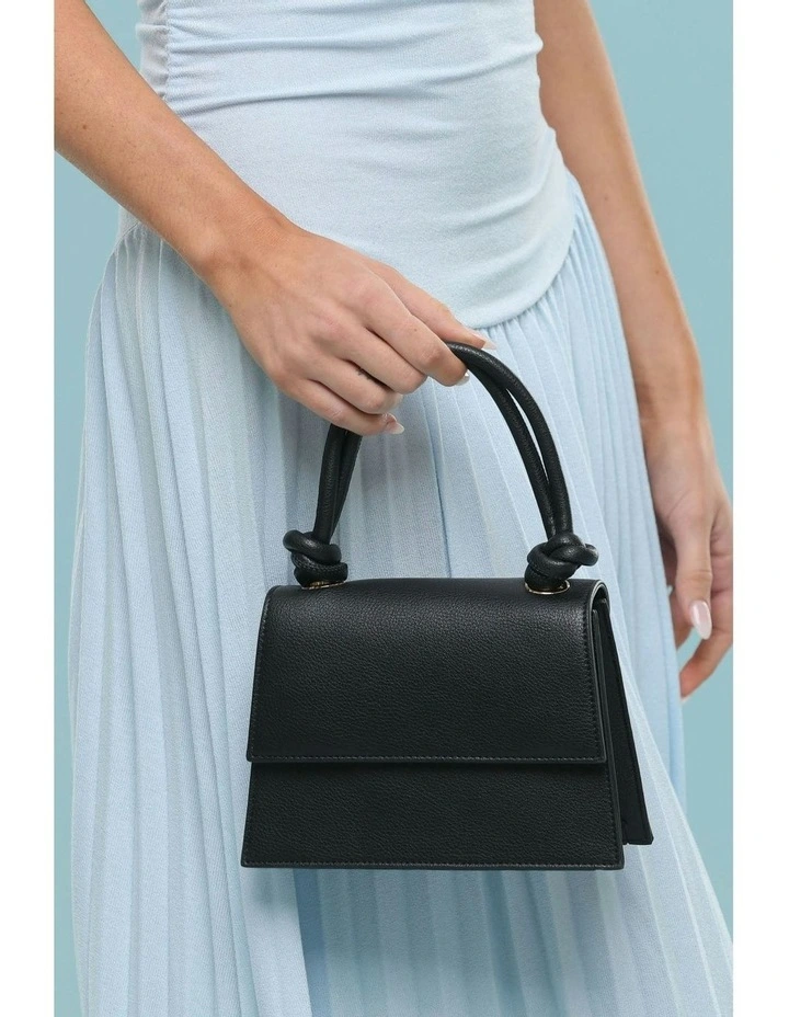 Naomi Top Handle Bag in Black image 2